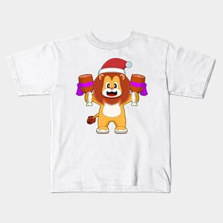 Lion Christmas Meat Kids T-Shirt